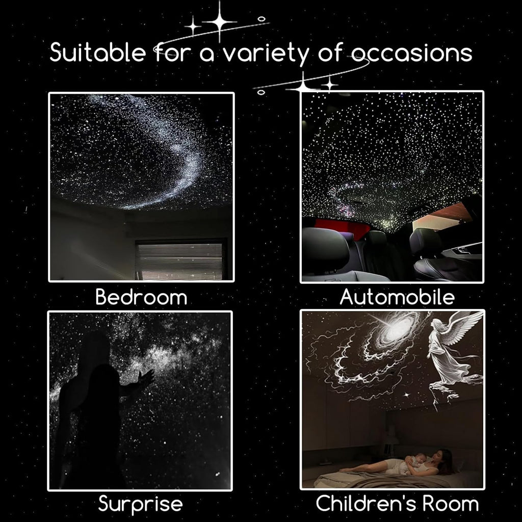 TSM® 2-in-1 USB Dream Galaxy Moon Projector & Ambient Night Light – 360° Flexible Starry Sky Lamp