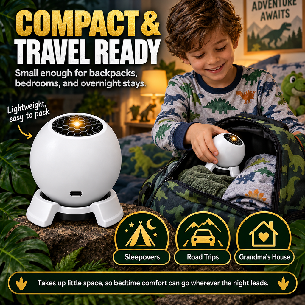 🦖✨ 360° Adjustable Dino Adventure Projector Lamp