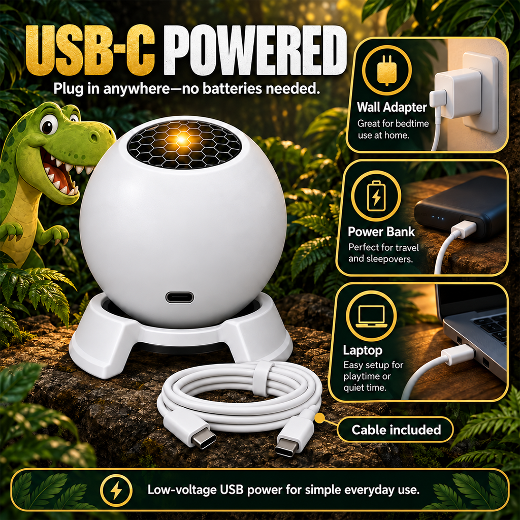 🦖✨ 360° Adjustable Dino Adventure Projector Lamp